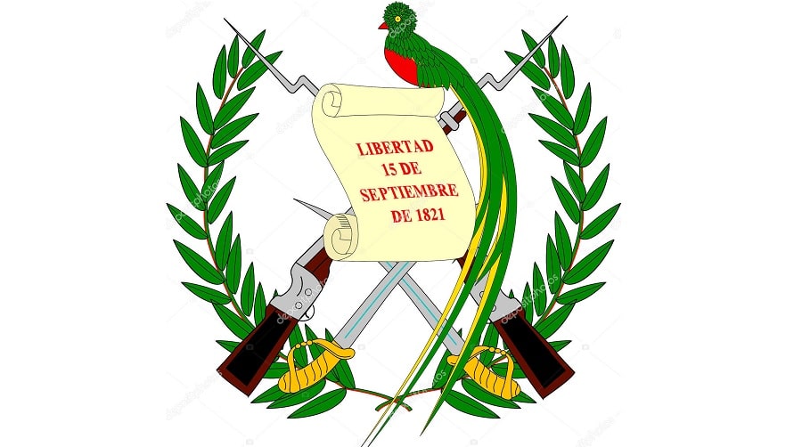el escudo de armas de guatemala coloreado y para colorear